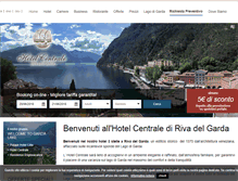 Tablet Screenshot of hotelcentralegarda.it